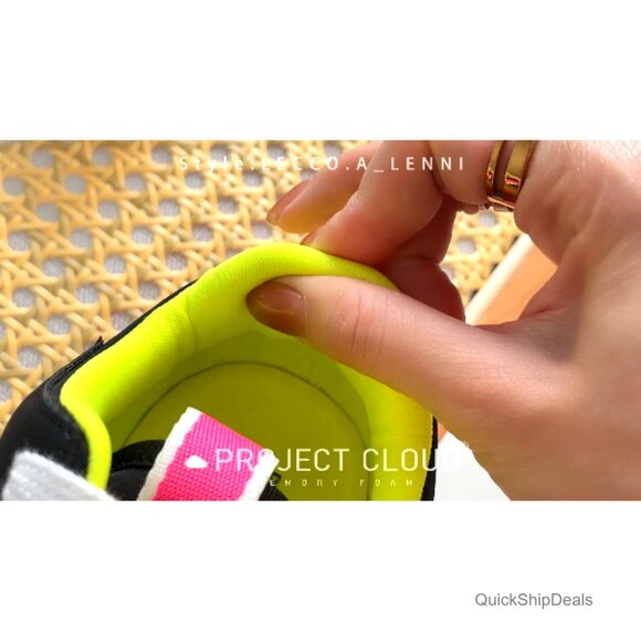 Women's Lightweight Memory Foam Sneakers, Non-Slip Casual Lace-Up Shoes - Picture 6 of 6